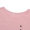 thumbnail image 3 of ITFABS Female Tops, Solid Color Round Collar Short Sleeve T-Shirt Pullover, 3 of 6