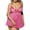 Hot Pink, variant on Womens Lace Nightgown BWASD Plus Size Lace Mesh See Through Stretchy Babydoll Nightgown Elegant Sheer Cute Babydoll Pajama for Romantic Date Night Dress Red,4XL