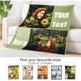 thumbnail image 3 of AISENIN Custom Blanket Custom Blanket with Picture and Text Personalized Photo Blanket 2 Photos, 3 of 5