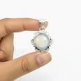 thumbnail image 2 of SATYAVIE JEWELLERY Handmade Opalite Gemstone Pendant – 925 Sterling Silver Oxidized Pendant – Elegant Cushion Cut Gemstone Jewelry for Women, 2 of 6