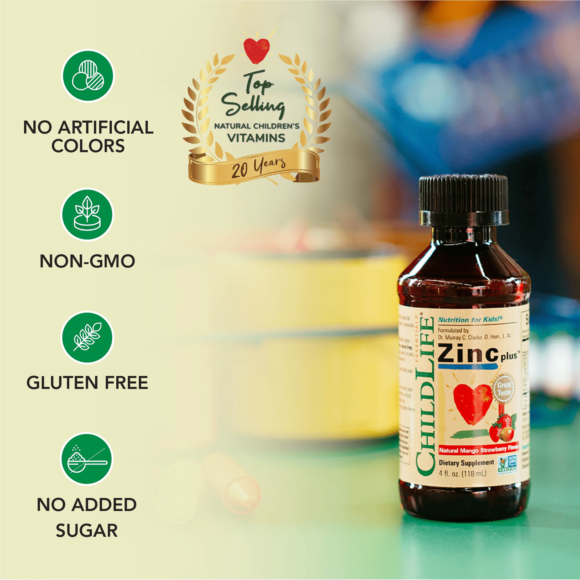 ChildLife Essentials Liquid Zinc Plus - Immune Support for Kids