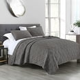 thumbnail image 2 of Quilt Set Twin Size Grey, Classic Geometric Diamond Stitched Pattern, Microfiber Ultra Soft Lightweight Bedspread Coverlet for All Season, 2 Piece Includes 1 Quilt and 1 sham, 2 of 7