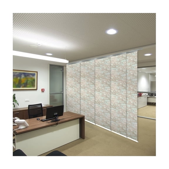 Adjustable Room Divider Panels - Steel Track System - Wall & Ceiling Mountable - 58-110 Inch Width