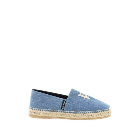 

Palm Angels Denim Espadrilles With Embroidered Logo Men