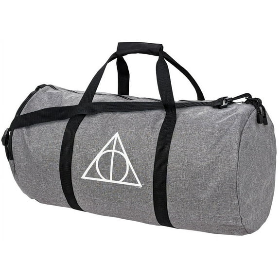 Harry Potter Deathly Hallows Symbol Lightweight Duffel Bag for Sports and Gym Packable for Travel