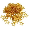 thumbnail image 1 of 100 remaches piramidales, remaches de estrella, remaches decorativos, manualidades, bricolaje, oro/plata, 1 of 9