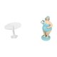thumbnail image 5 of Escritorio redondo de casa de muñecas,Muebles de mesa redonda en miniatura para casa de muñecas 1 12,Figura de dama en traje de baño,Figura de dama en traje de baño para decoración de, 5 of 7