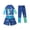 Navy, variant on Grblisyd Boys 3 Piece Swimsuit Rash Guard Set Cute Cartoon Print Beach Bathing Suits Kids Shorts Swim Trunks Pants Long Sleeve