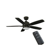 Home Decorators Collection Fawndale 46 in. Indoor Integrated LED Bronze Ceiling Fan with Light Kit, 5 Reversible Blades and Remote Control
