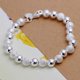 thumbnail image 1 of New Fashion Jewelry 925 Sterling Silver 8m Sand Light Beads Chain Bracelet For Unisex Man Women Gift, 1 of 4