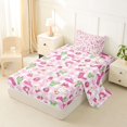 thumbnail image 2 of Homewish Kawaii Goose Animals Plaid Twin Sheets,Cactus Cowgirl Boots Bedding,3 Pieces,1 Fitted Sheet and 1 Pillowcase, 2 of 6