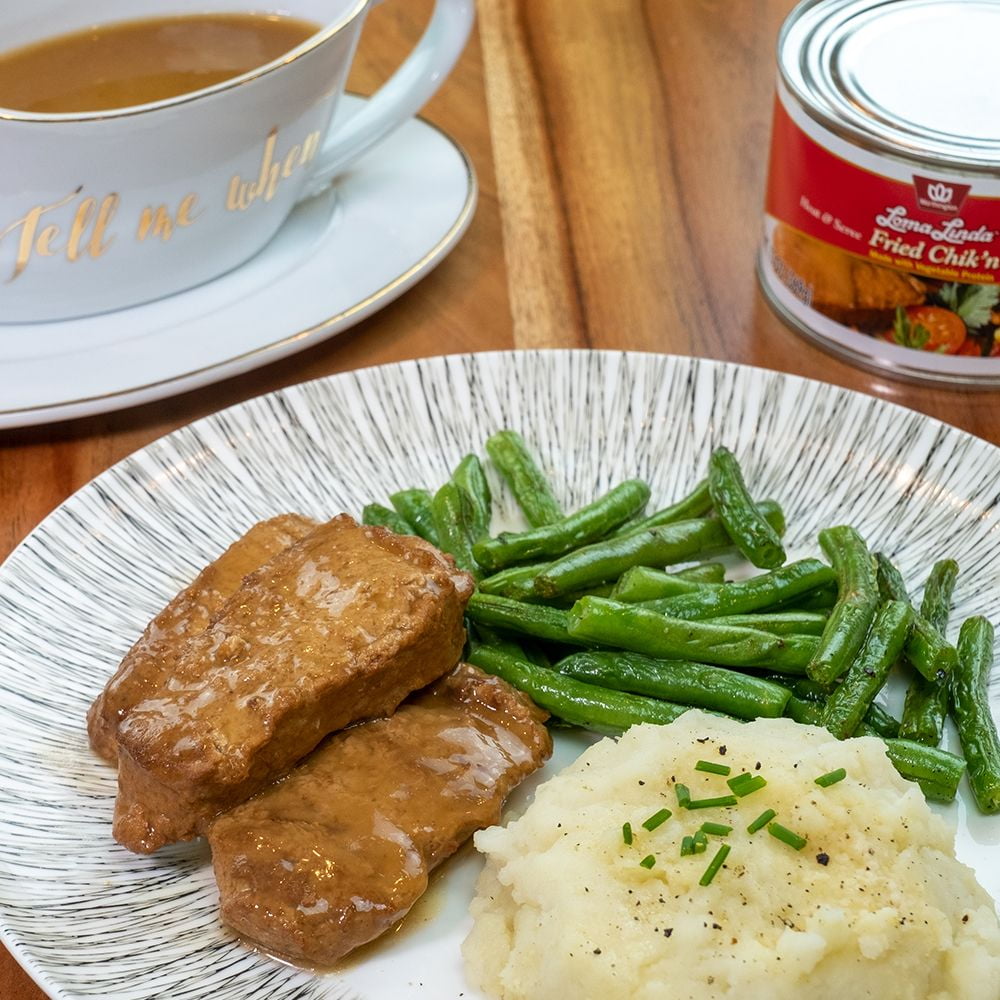 Loma Linda - Plant-Based - Fried Chik'n with Gravy (13 oz.) (Pack of 6)