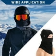 thumbnail image 2 of Máscara facial balaclava de malla doble y bufanda larga Unique Bargains, capucha para esquí y sol, máscaras para motocicleta y ciclismo, 1 pieza negra, 2 of 6
