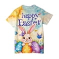 thumbnail image 5 of UngA Easter Tops for Girls Bunny Kids Graphic Tees Summer Short Sleeve Tops Funny Rabbit Toddler Girl Tshirt (Light Blue,6-7 Years), 5 of 6