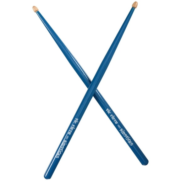 Vic Firth Child Percussion Drumsticks, Wood Blue, 2 Count