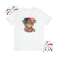 thumbnail image 2 of Women's Highland Cow July 4th T-Shirt, 2 of 4