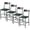 Dark green, variant on PU Leather Bar Stools Set of 2, Modern Counter Height Chairs with Curved Flat Iron Backrest & Footrest, 300 Lbs Capacity, Iron Tube Frame Kitchen Island Bar Stools, Dark Green