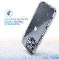 thumbnail image 6 of ULAK Phone Case for iPhone 15 Pro Max, Sturdy Rugged Hybrid Heavy Duty Shockproof Clear Case for Apple iPhone 15 Pro Max 6.7 inch 2023, Glitter, 6 of 8