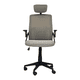 thumbnail image 3 of Silla de Oficina Gerencial con respaldo ergonómico, cabecera Gris y Negro, 3 of 8
