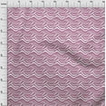 thumbnail image 4 of oneOone Cotton Cambric Purple Fabric Abstract Stripe Quilting Supplies Print Sewing Fabric By The Yard 42 Inch Wide, 4 of 5
