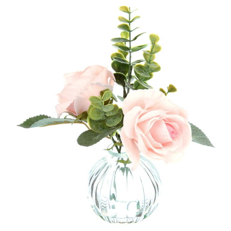 Mainstays 8" Tabletop Faux Rose Floral Arrangement photo 4