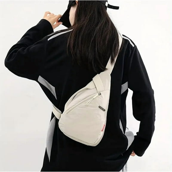 Crossbody Sling Bag, Small Backpack, Chest Bag, Pack Cross Body Bag for Outdoors Hiking Traveling, Beige