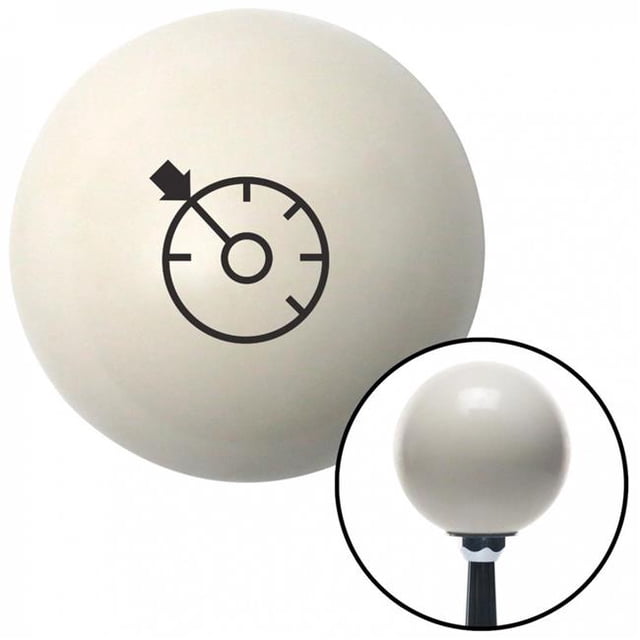 Black Automotive Cruise Control Ivory Shift Knob with M16 x 1.5 Insert Shifter Brody