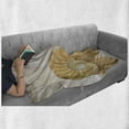 thumbnail image 6 of Seashells Soft Flannel Fleece Throw Blanket, Close-up Inside out 2 Sides of Seashell Geometric Mirrored Symmetric Vision, Cozy Plush for Indoor and Outdoor Use, 50" x 60", Cream White, by Ambesonne, 6 of 6