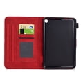 thumbnail image 5 of Embossed Folio Flip Smart Case for Amazon Kindle Fire 7 12th Gen 2022, Premium PU Leather Kickstand Card Slots Magnetic Auto Sleep / Wake with Pen Slot Case for Kindle Fire 7 12th Gen 2022, Red, 5 of 5