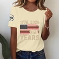 thumbnail image 2 of MEICHEN 4th Of July Shirts For Women Summer USA Star Stripes Graphic Tees Patriotic Blouse 250 Anniversary USA Shirt, 2 of 6