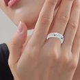 thumbnail image 4 of BAETEUY Women Ring Adjustable Size Opening - Wedding Band Cubic Zirconia Inlaid Engagement Jewelry Finger Band, 4 of 8