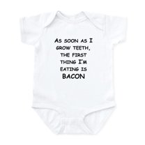 CafePress - The First Thing Im Eating Is Bacon Body Suit - Baby Light Bodysuit, Size Newborn - 24 Months