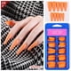 thumbnail image 2 of Fake Nails HUOGUO, 100 unidades, puntas de ataúd de uñas postizas con cobertura completa, 2 of 3