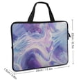 thumbnail image 2 of WERPE Swirl Abstract Brush Strokes Laptop Carrying Bag Diving Fabric Laptop Bag 10inch, 2 of 5