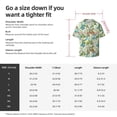 thumbnail image 5 of Lsque Meadow Plants And Butterflies print Men's Cuban Collar Short Sleeve Shirt Summer Beachwear Casual Button Down Fashionable Vacation Leisure Shirt-4X-Large, 5 of 7