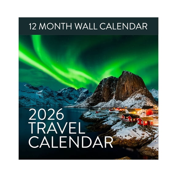 2026 Travel Inspiration Wall Calendar