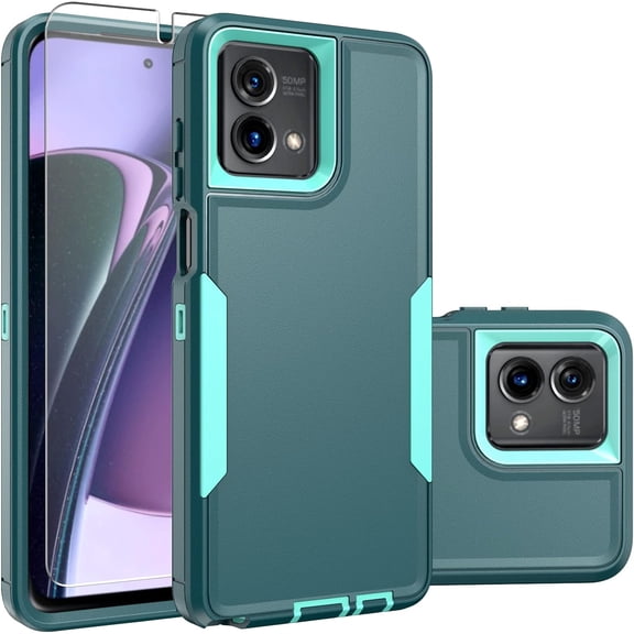 for Moto G Stylus 5G 2023 Case,Motorola G Stylus 5G 2023 Case [Shockproof] [Dropproof] [Screen Protector],Heavy Duty Protection Phone Case Cover for Motorola Moto G Stylus 5G 2023 (Mint)