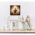 thumbnail image 5 of Vintage Easter Christian Jesus Wall Art Jesus Leaves the Tomb Canvas Painting Resurrected Savior Leaves the Tomb He Is Risen Posters Prints for Church Home Bedroom living room Home Wall Decor Framed, 5 of 5
