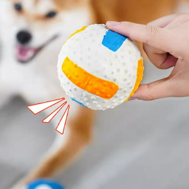 Pelota pequeña masticable de rugby, suave, chirriante, interactiva para cachorros, gatitos, suministros para mascotas Hugtrwg Para estrenar