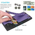 thumbnail image 2 of TakFox Wallet Case For Samsung Galaxy S22 Ultra Case, PU Leather Card Slots Holder Folio Flip Kickstand [Magnetic Detachable] Phone Cover Crossbody Strap Lanyard,Purple, 2 of 7