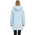 thumbnail image 5 of Wantdo Women's Winter Coat Warm Puffer Jacket Recycled Winter Bubble Jacket with Detachable Hood Light Blue L, 5 of 10