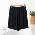 thumbnail image 5 of yillto Women Plus Size Shorts Elastic Waist Lightweight Wide Leg Lounge Short Pant Bottoms with Pocket, 5 of 5