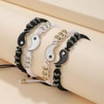 thumbnail image 5 of DHliIQQ WRIBZD Yin Yang Matching Bracelets for Men and Women Friend Couple Bracelets Adjustable Rope Cord Bracelet Bangle for Couple BFF Matching Bracelet Friendship Jewelry Gifts, 5 of 7