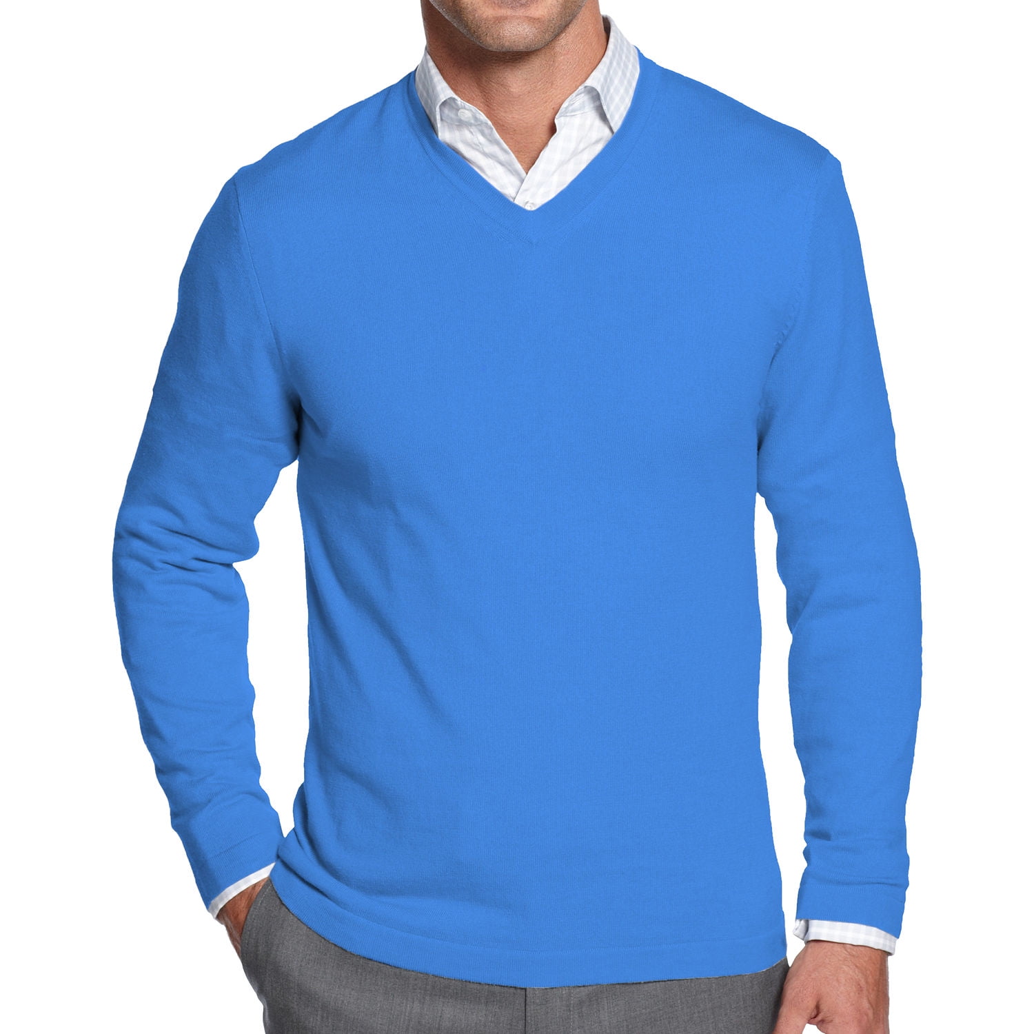 royal blue v neck sweater