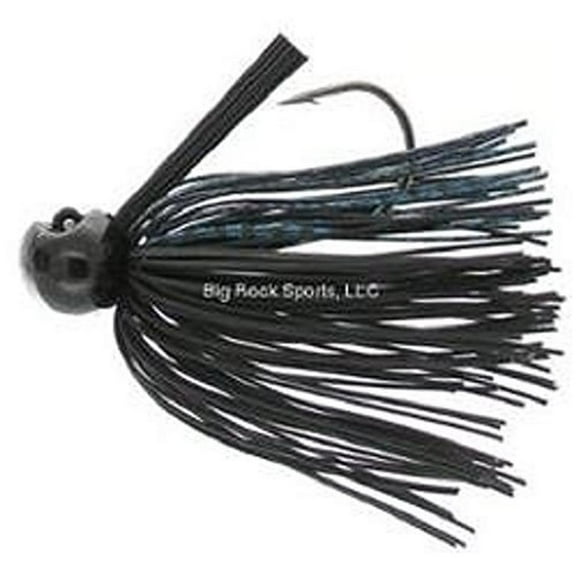 Pacific Catch Bass Patrol Fb Jig Blk/Blu 3/8 - BPJ3807