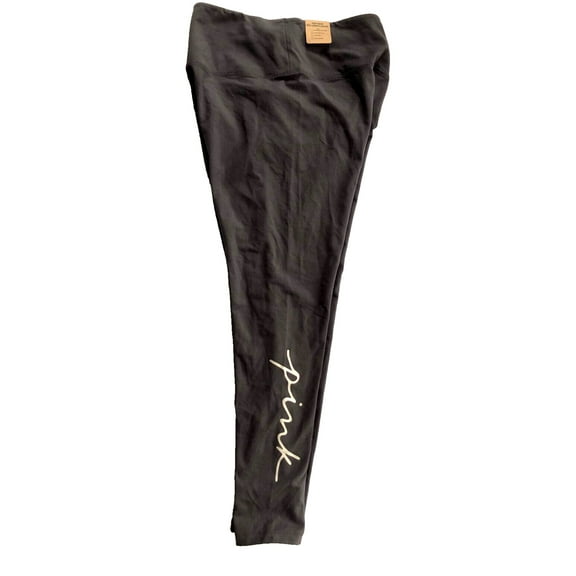Victoria's Secret Pink Active High Waist Full Length Cotton Legging Gray Size X-Large NWT