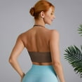 thumbnail image 3 of XFHLMJFF Sports Bras for Women High Support Deep V Neck Strap Padded Sexy Wireless Breathable Workout Bra, 3 of 3