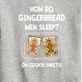 thumbnail image 3 of Instant Message - Gingerbread Men Cookie Sheets Christmas Graphic Long Sleeve Fleece Sweatshirt, 3 of 6