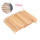 thumbnail image 3 of 100 Palitos de Madera para Cuidado de Uñas, Diseño Doble Punta: Espátula y Cúspide, Ideal para Manicura y Pedicura, Limpieza de Cutículas y Detalles en Uñas Naturales o Postizas, Tamaño: 11 cm,, 3 of 7