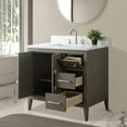 thumbnail image 5 of Vanity Art 36" Single Sink Bathroom Vanity Cabinet with Engineered Marble Countertop, 5 of 12